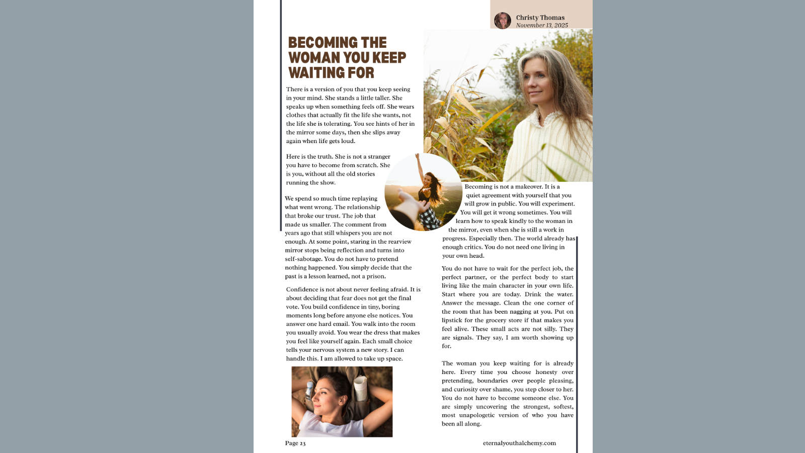 Becoming the Woman You Keep Waiting For