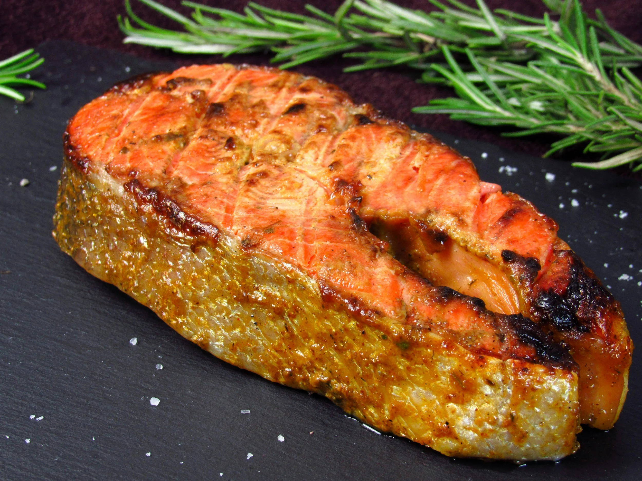 Grilled Salmon with Herb Marinade