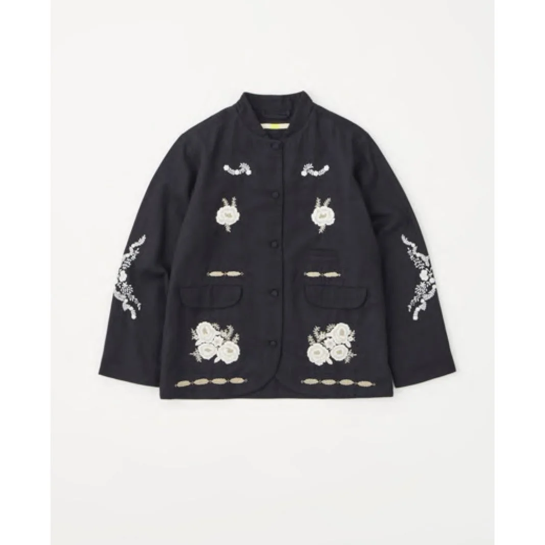 (Pre-Order) Phil's Flower Beads Short Jacket in Black