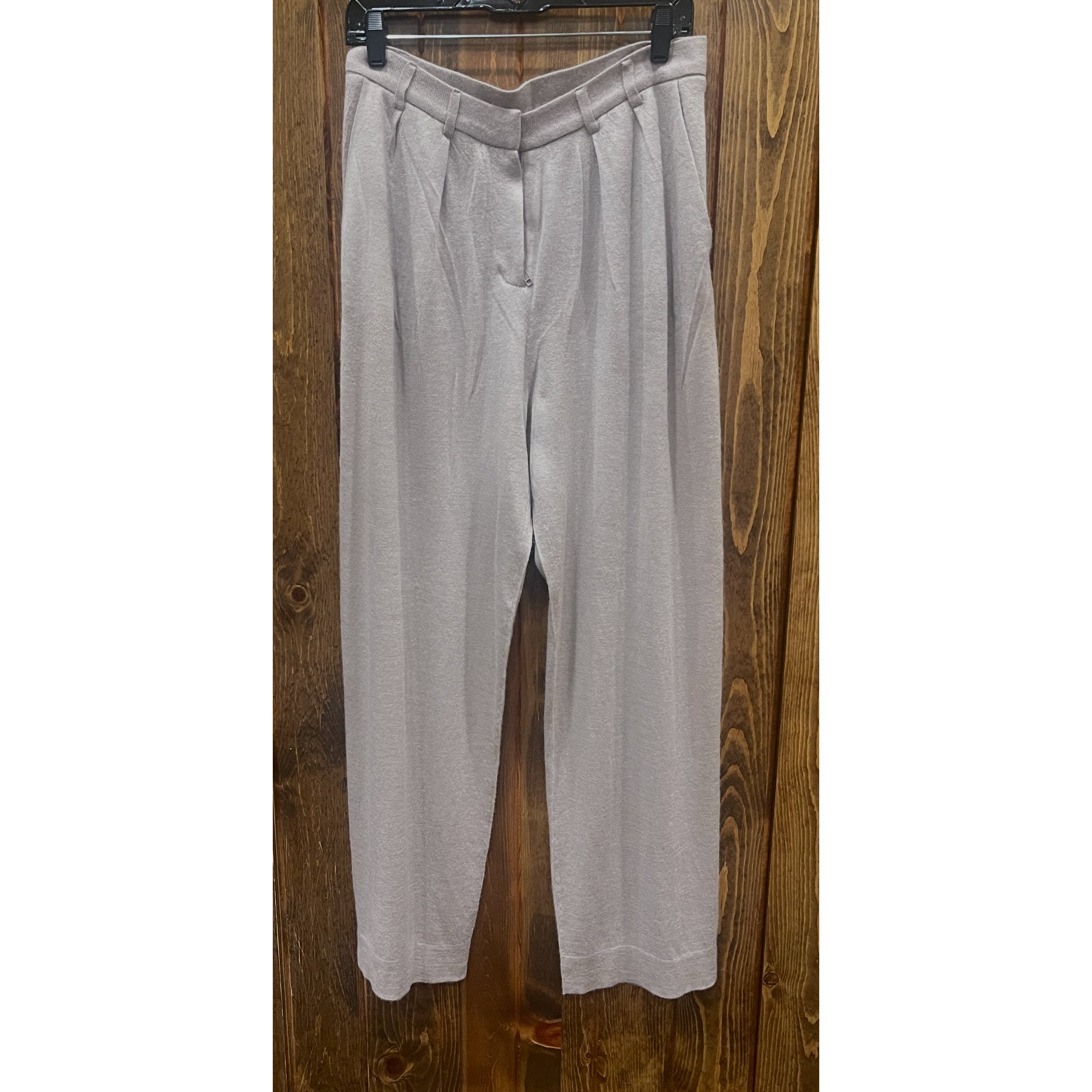 Lightweight Cashmere Wide Trouser in Vintage Rose