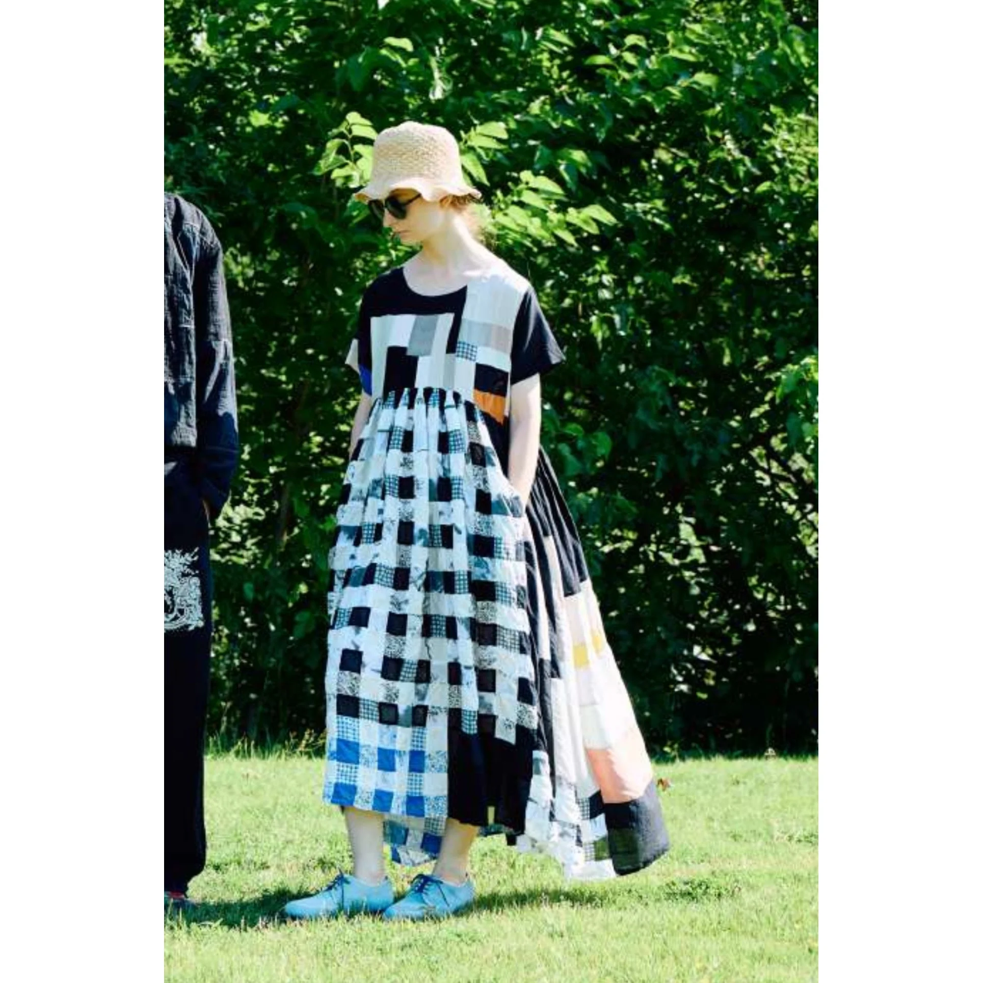 (Pre-Order) Kustrica Check Around Gather Garden Dress