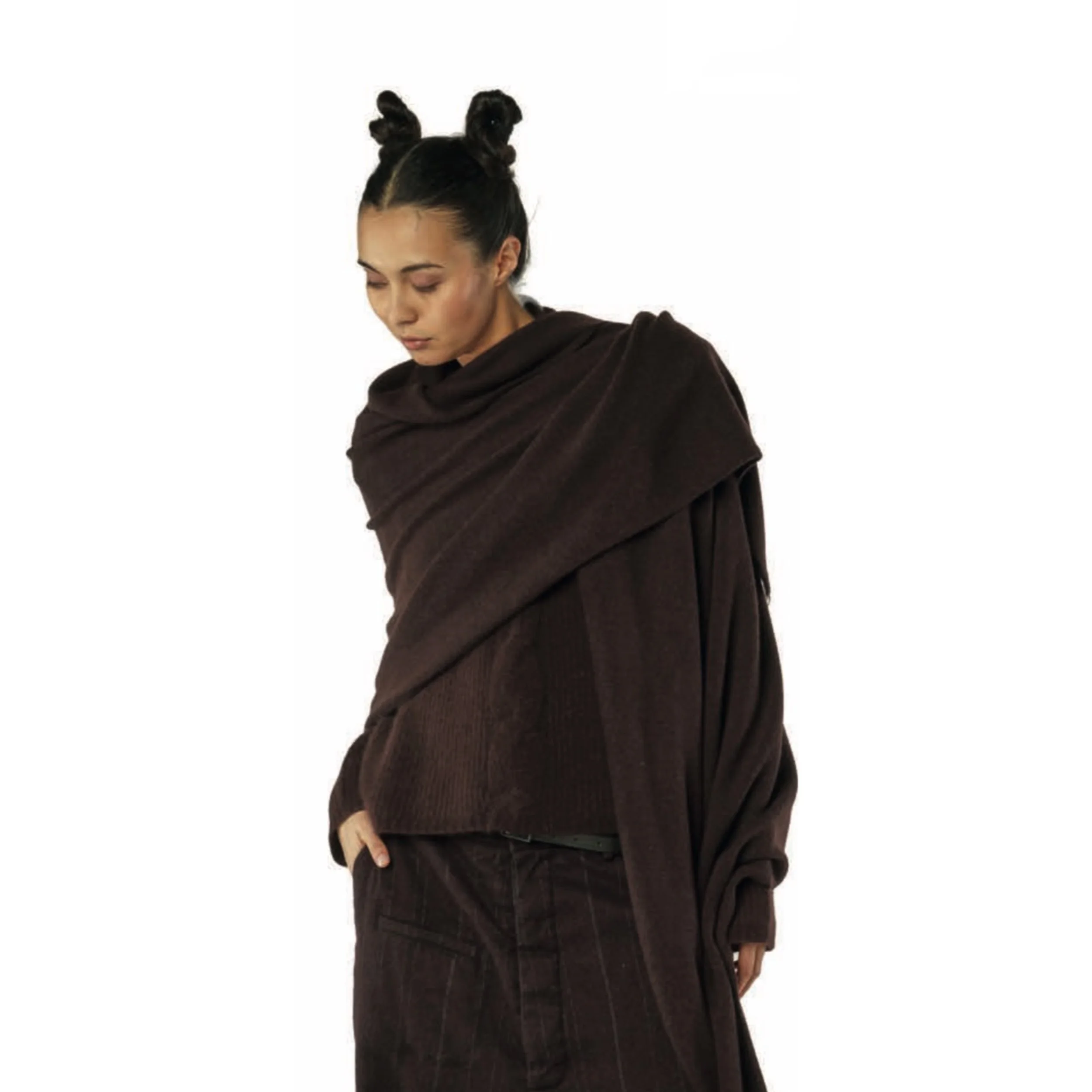 (Pre-Order) 100% Raccoon Hair Knitted Scarf (See Colors)