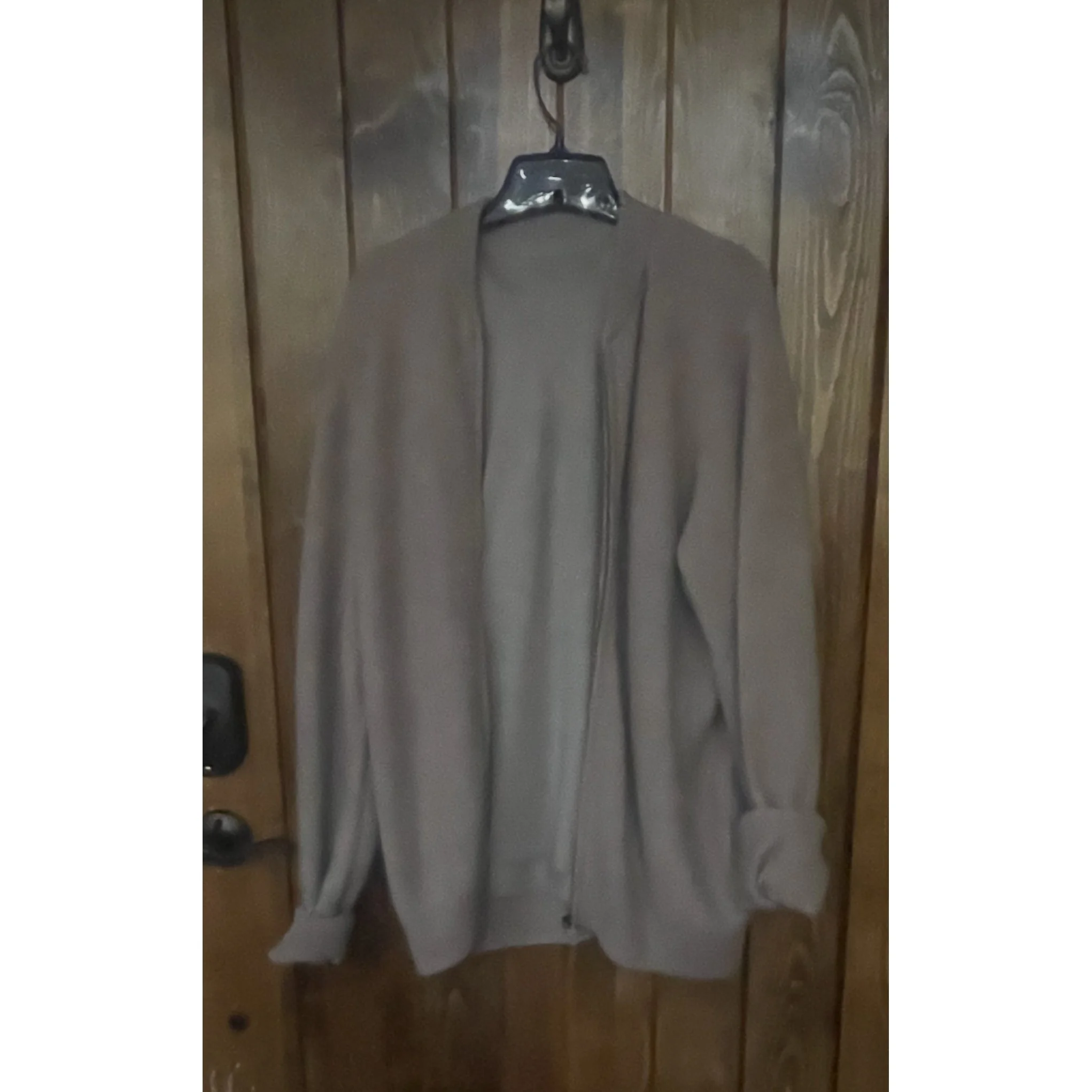 Bomber Cashmere Silk Sweater With Zipper in Vintage Rose