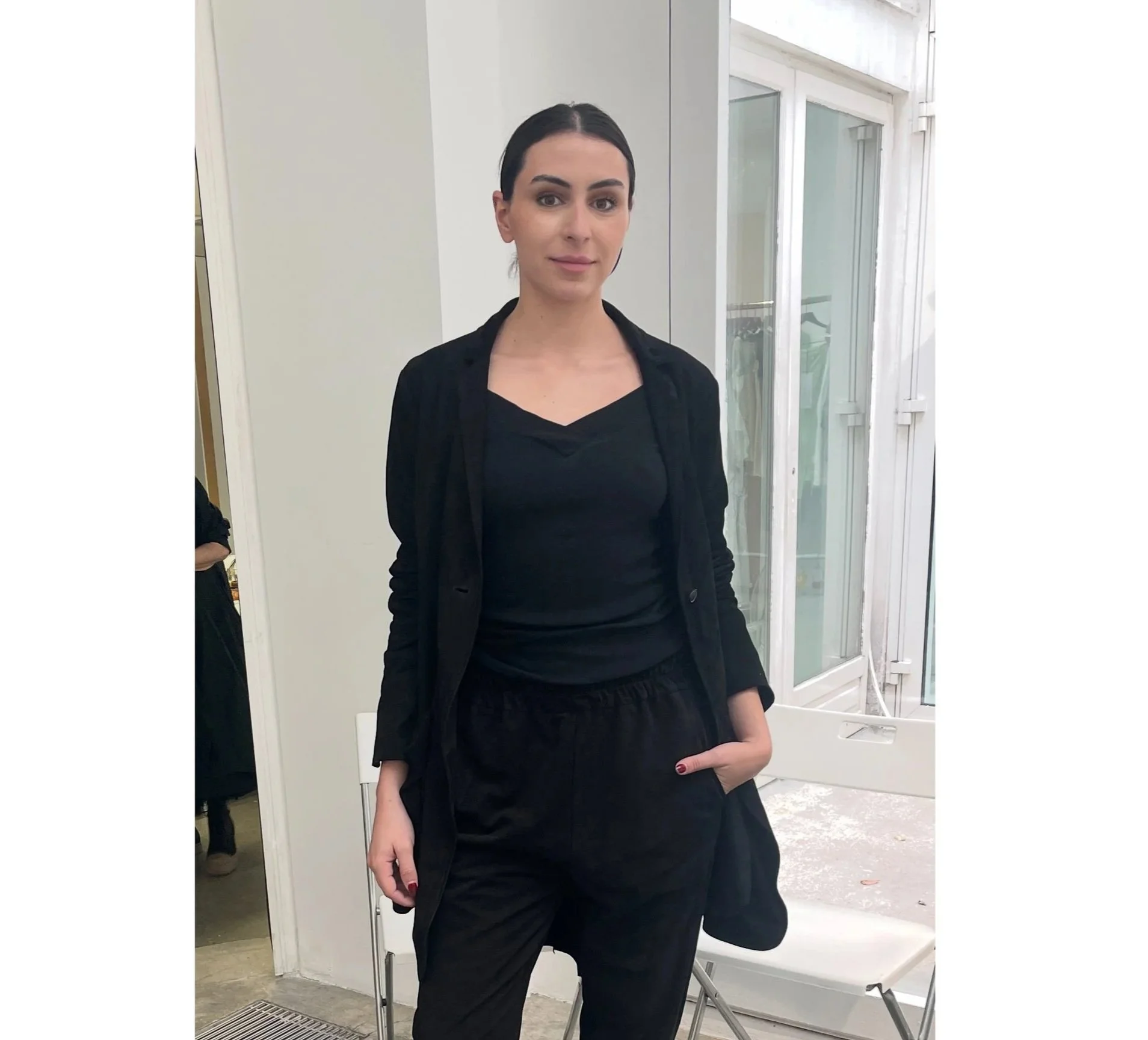 100% Lamb Suede Leather Jacket in Black