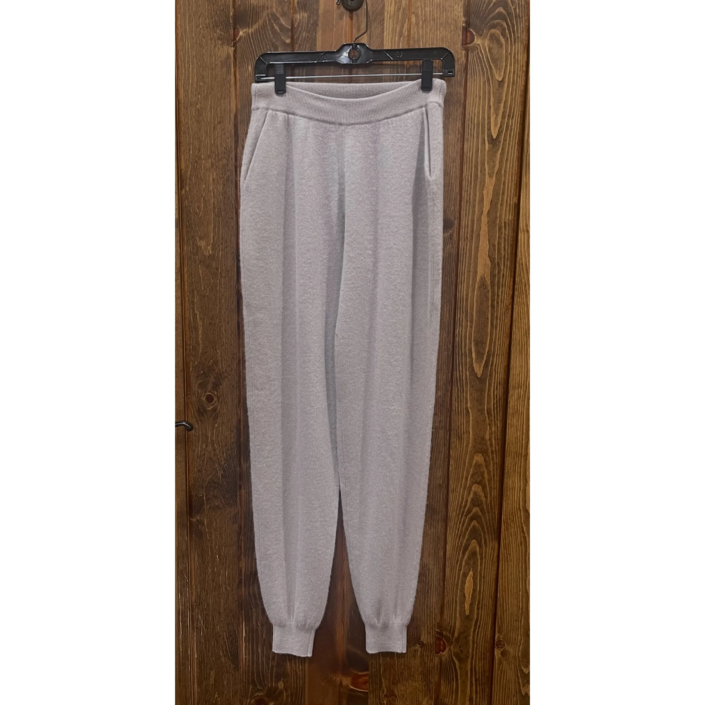 Lightweight Cashmere Joggers in Vintage Rose