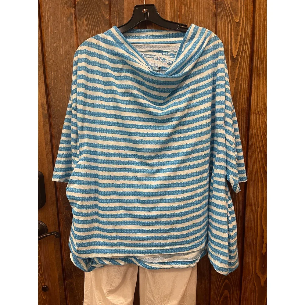 Long Sleeve Striped T-Shirt (Malibu Stripe)