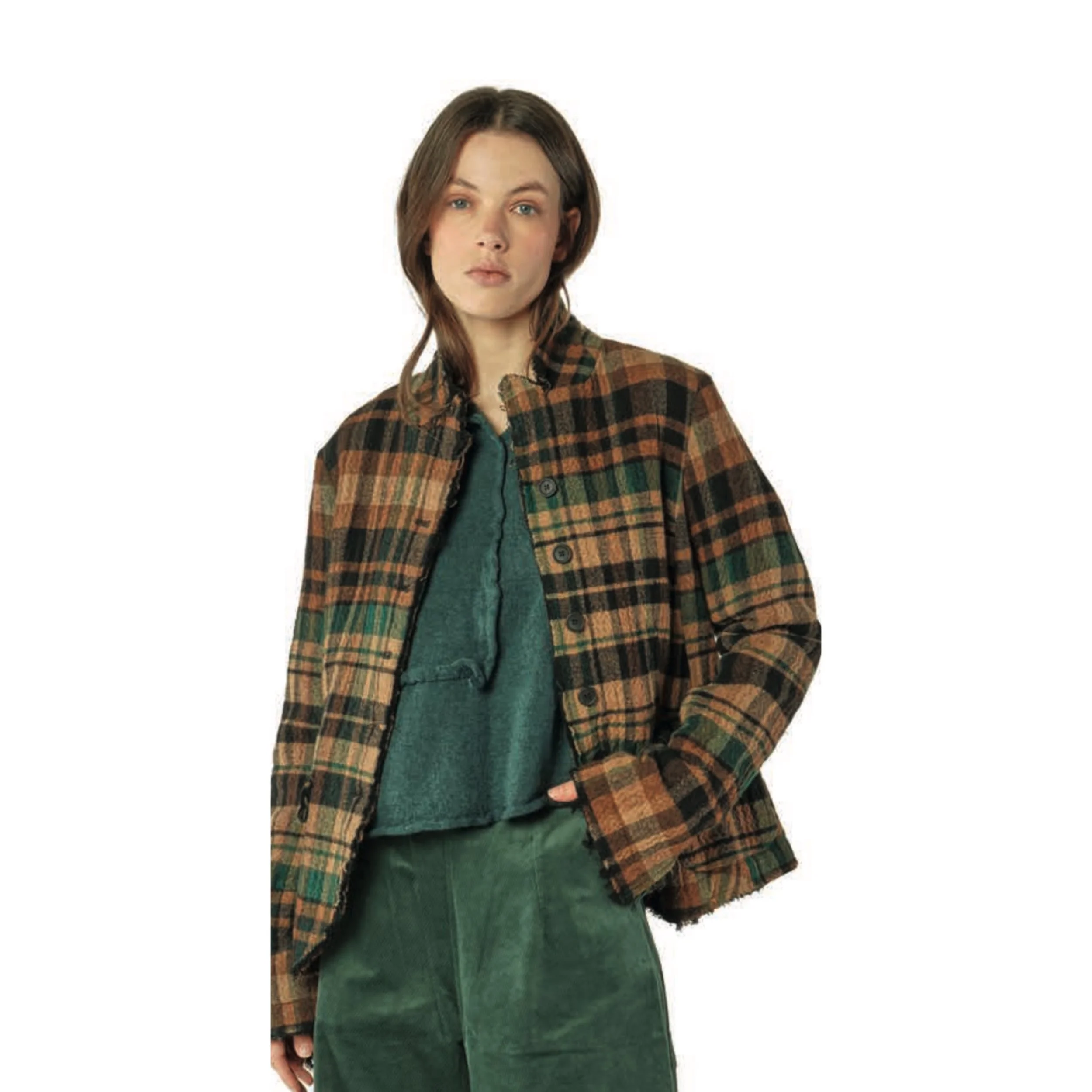 (Pre-Order) Black Label Forest Check Fitted Jacket