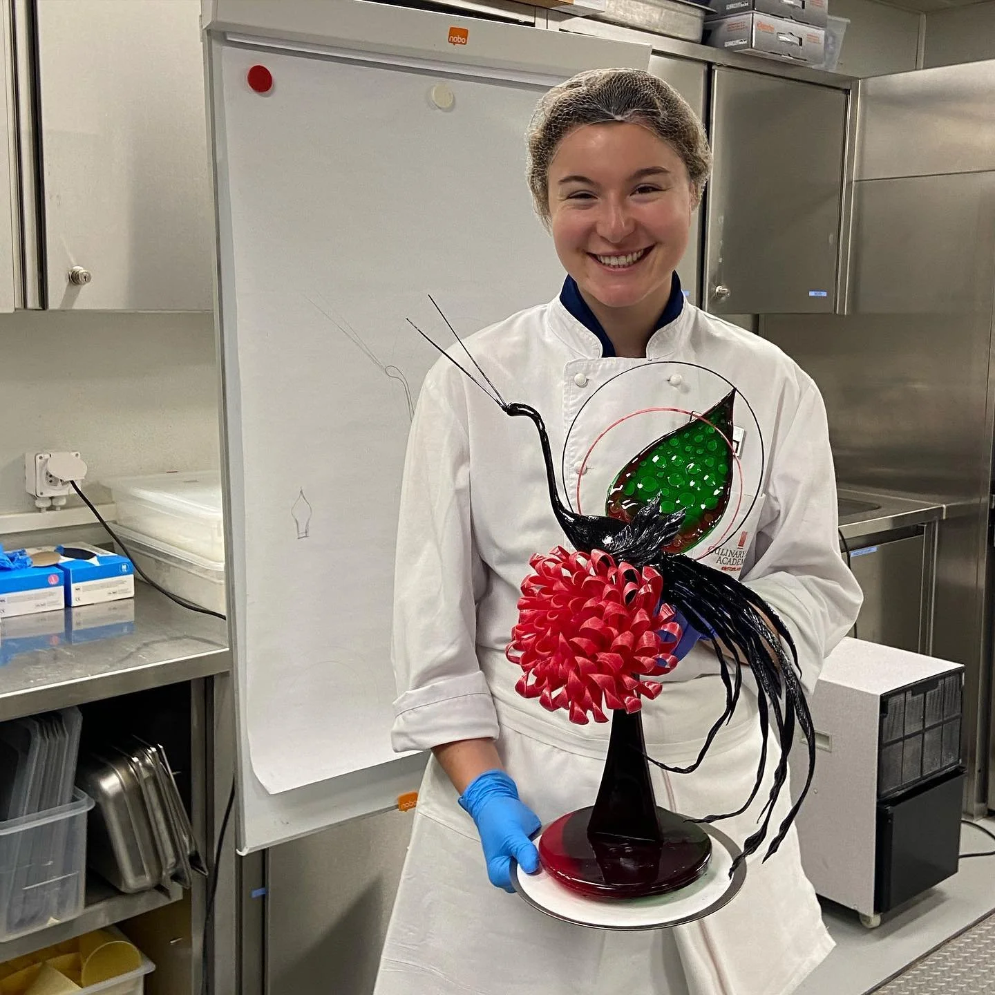 Happy to have completed my first sugar showpiece! 

Very breakable, but usually fixable 😅

#thepatesserie #caas #swisseducated