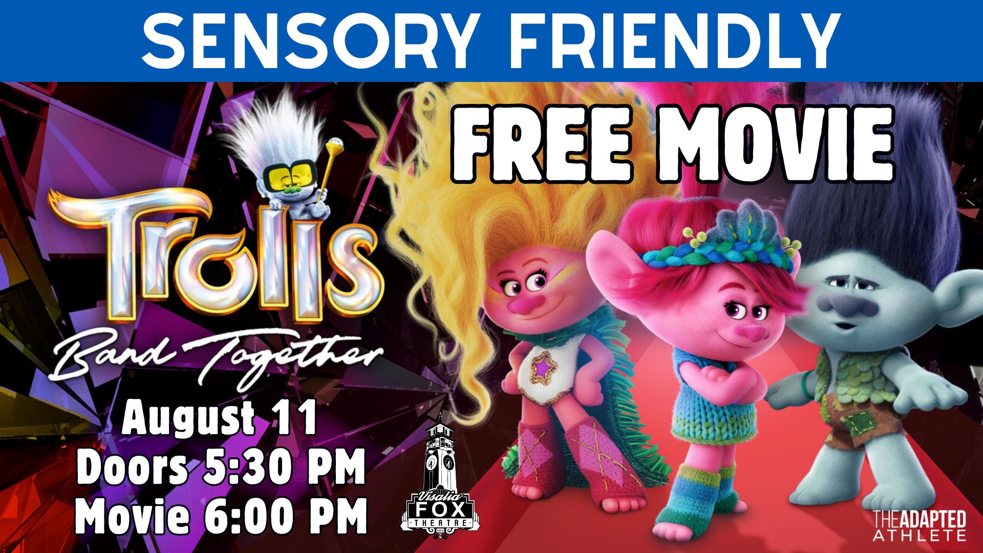 Trolls Band Together Sensory Friendly Free Movie