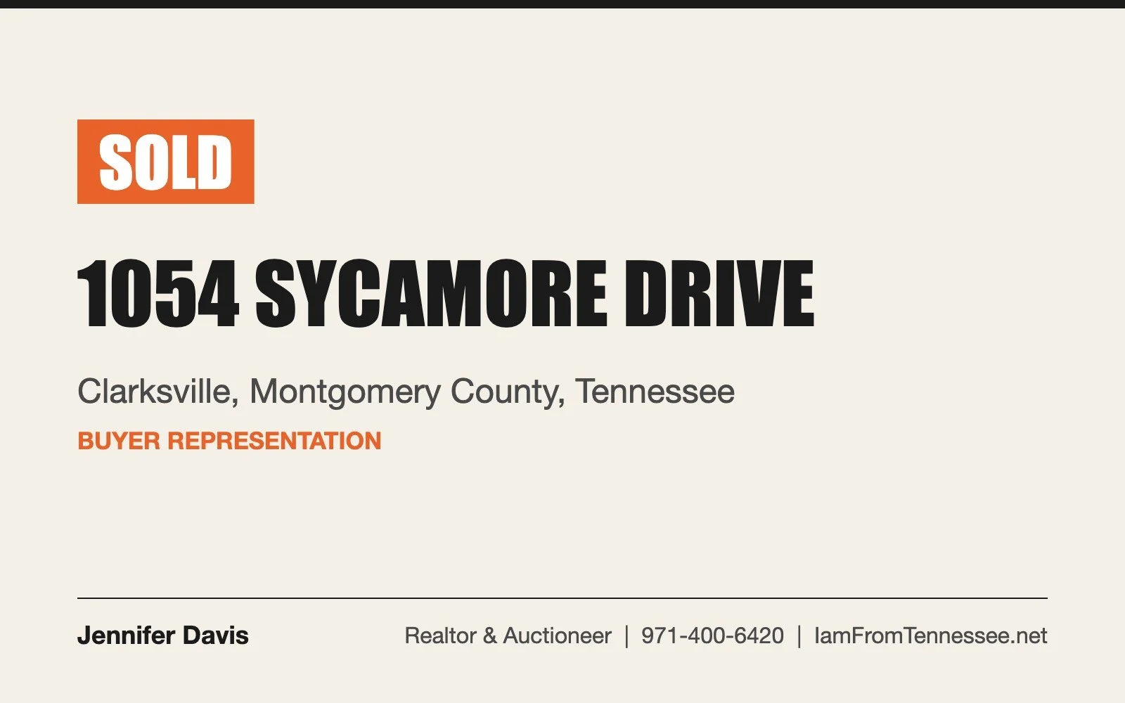 1054 Sycamore Drive, Clarksville, Montgomery County