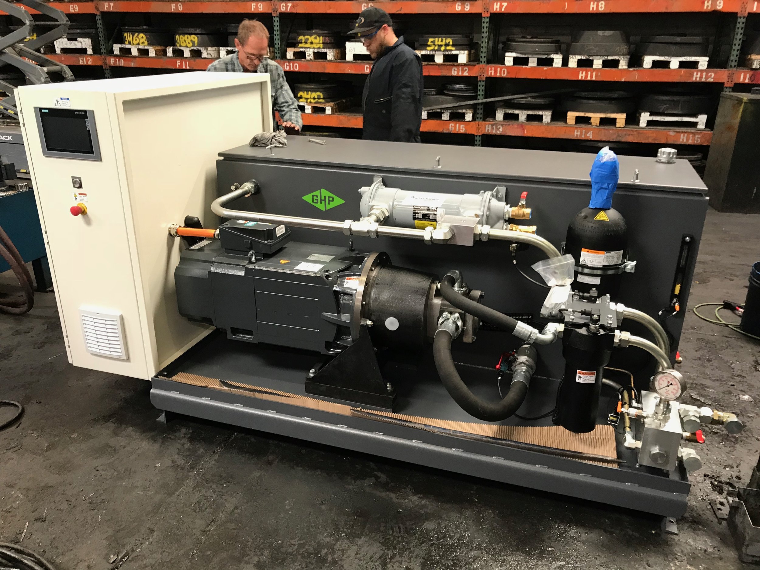 Green Hydraulic Power Unit Installation at AST