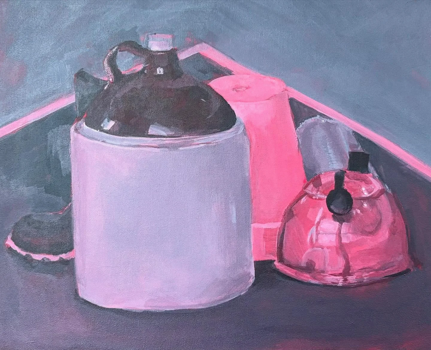 Another quick still life
16x20
Acrylic on canvas