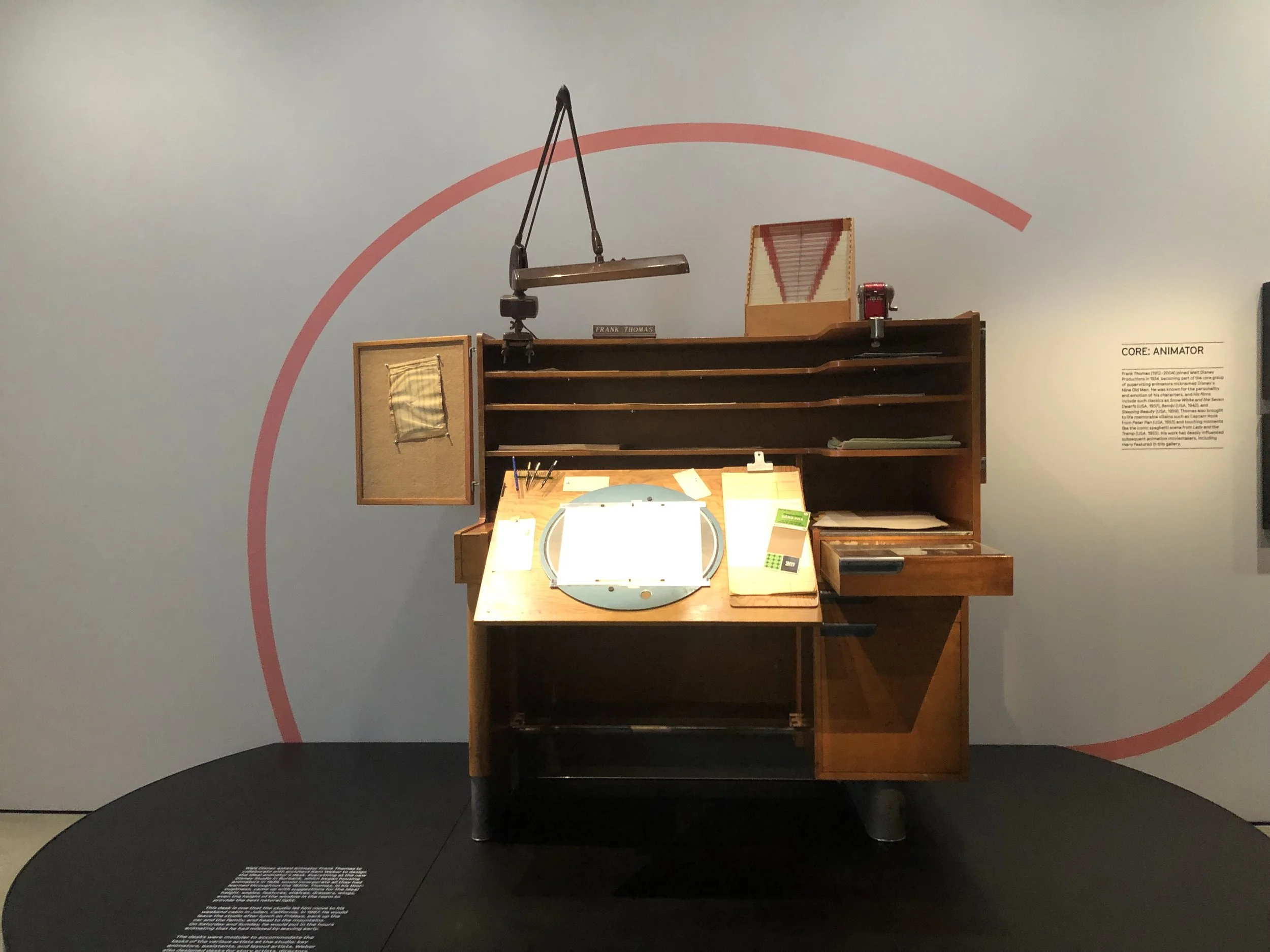 Frank Thomas' animation desk