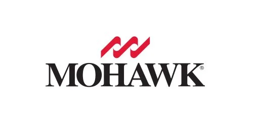 Mohawk logo with red stylized waves above the word 'Mohawk' in black text.