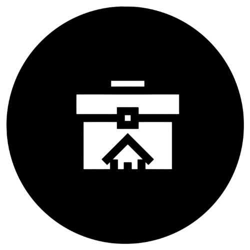 Icon of a briefcase representing workforce housing