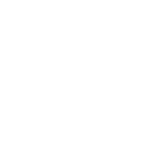 Icon of a white telephone receiver on a black background.