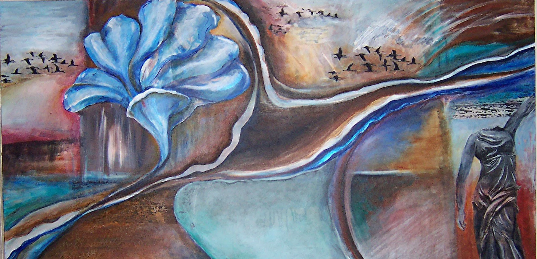 Migration, acrylic & transfers, 24 x 48.jpg