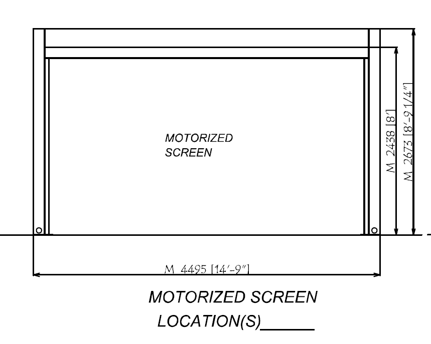 Motorized Screen with Integrated Tracks-Casita Series (Sol/Terra A +C or Luna B+D)