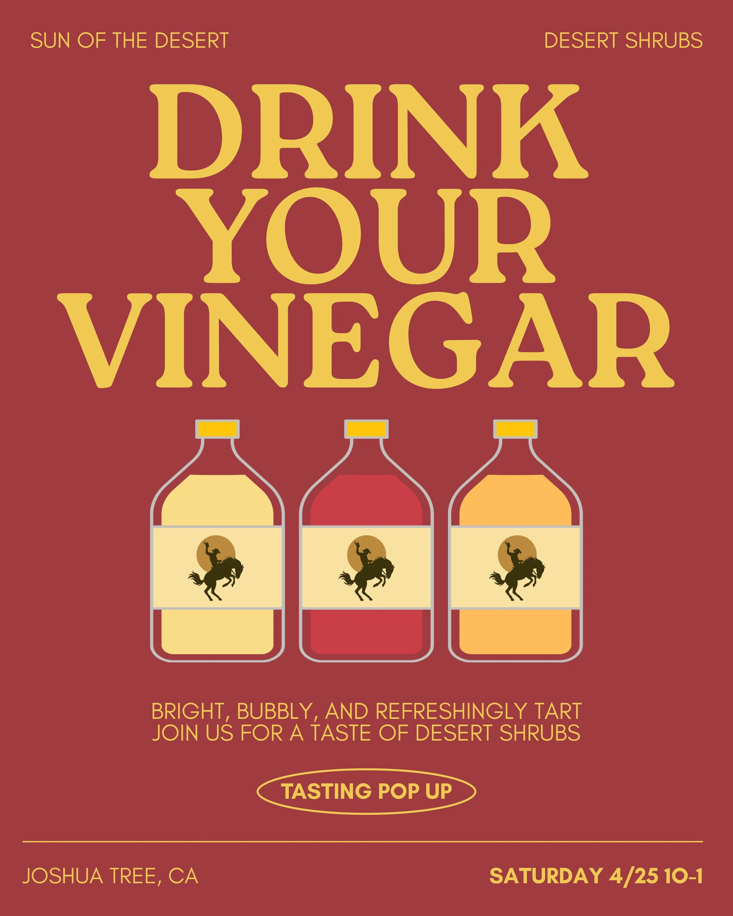 SUN OF THE DESERT (Joshua Tree) x Desert Shrubs Tasting Event