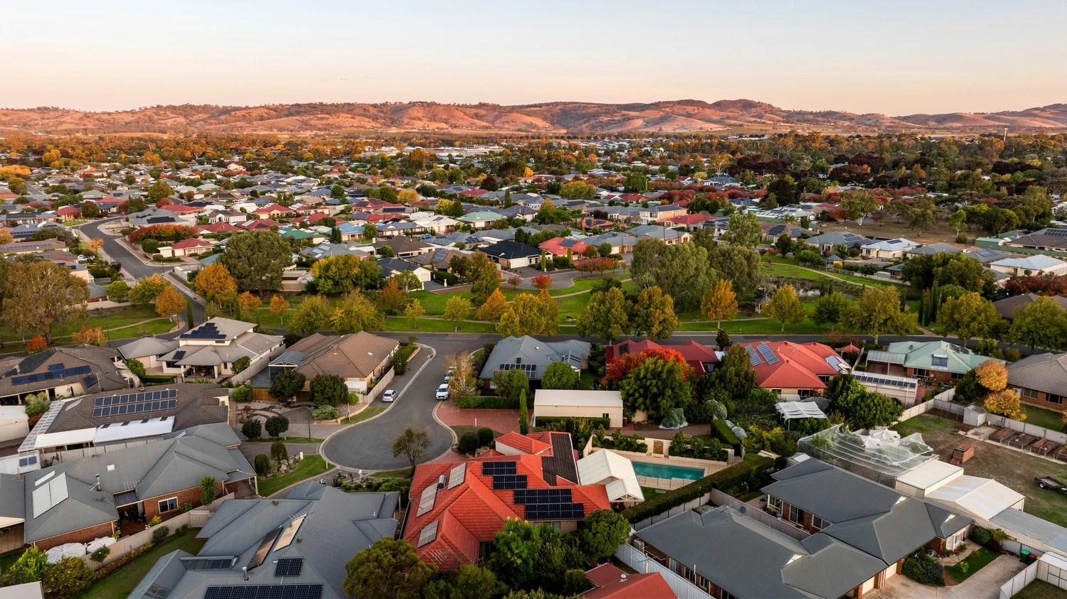 Aerial drone real estate photography, Barossa Valley
