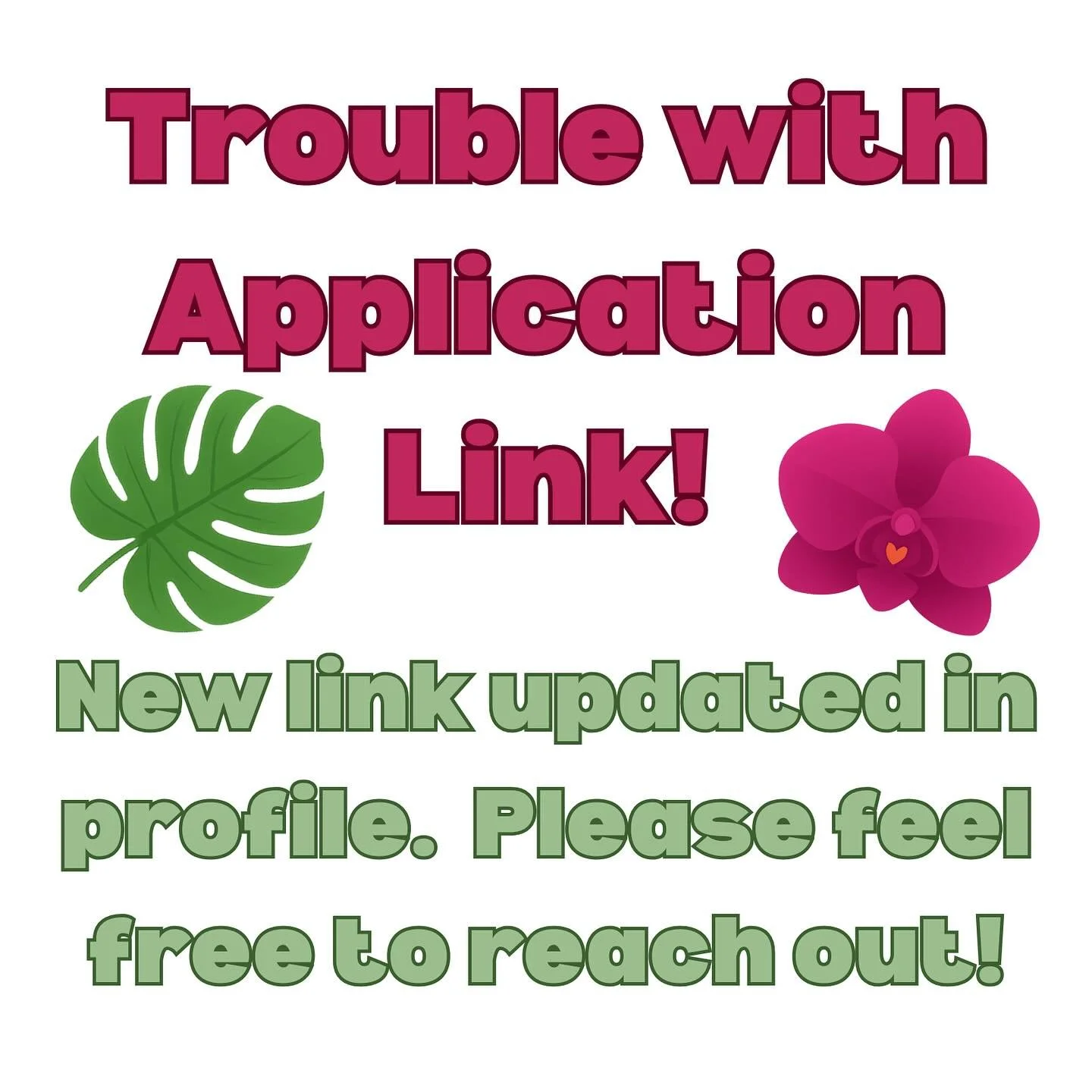 Aloha!  It&rsquo;s been brought to our attention that there is some trouble accessing our Google Form Application Link via smartphones.
The links works just fine on any computer, but we have updated the link in our profile above, which should work be