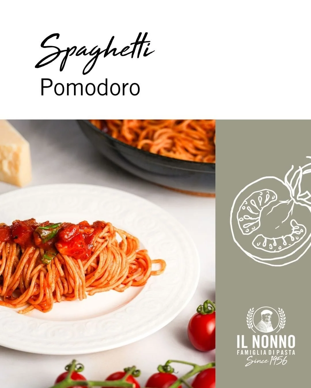 The classic never fails 🍅
Simple, honest, and full of Italian heart - our Il Nonno Spaghetti Pomodoro is the perfect example of how a few good ingredients can make magic.
Fresh basil, ripe tomatoes, and a drizzle of olive oil come together in this t