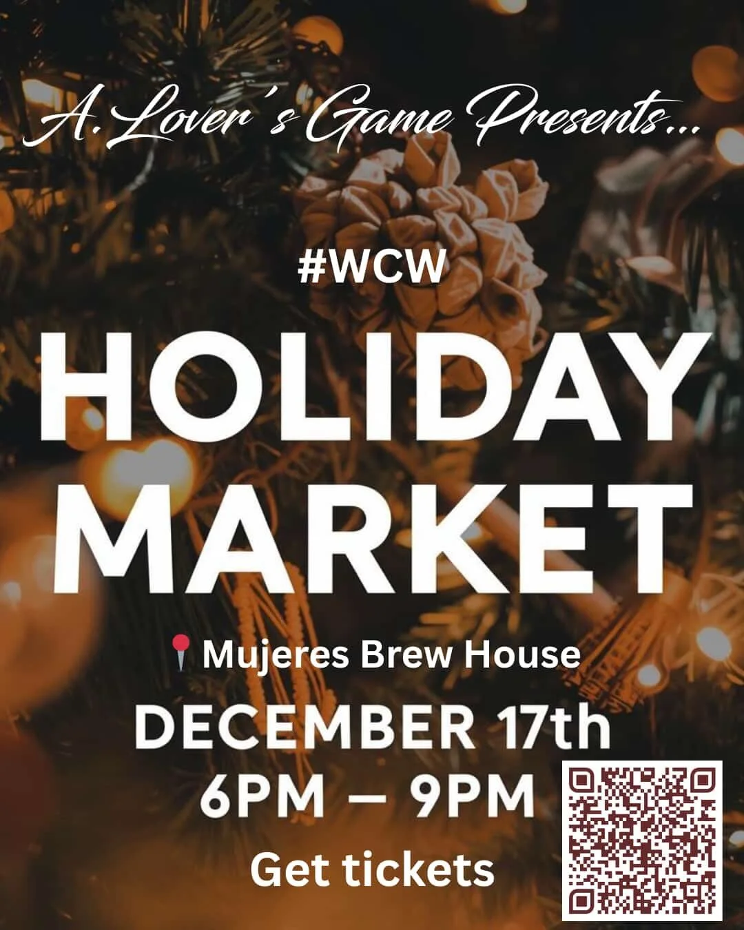 So excited to be part of @aloversgame  Women Crush Wednesday at @mujeresbrewhouse 

I&rsquo;ll be hosting a FREE Holiday Wreath-Making Workshop for the first 20 attendees&mdash;come early to grab your spot and craft something festive with me! 🌿🎀

A