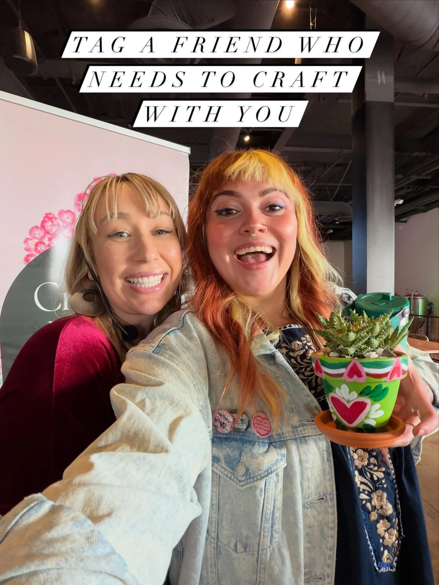 Our creative events are the perfect excuse for a friend date&mdash;hands-on crafts, good vibes, and you go home with something cute you made yourself.

👇 Tag your person in the comments and tell them, &ldquo;We&rsquo;re going to the next one.&rdquo;