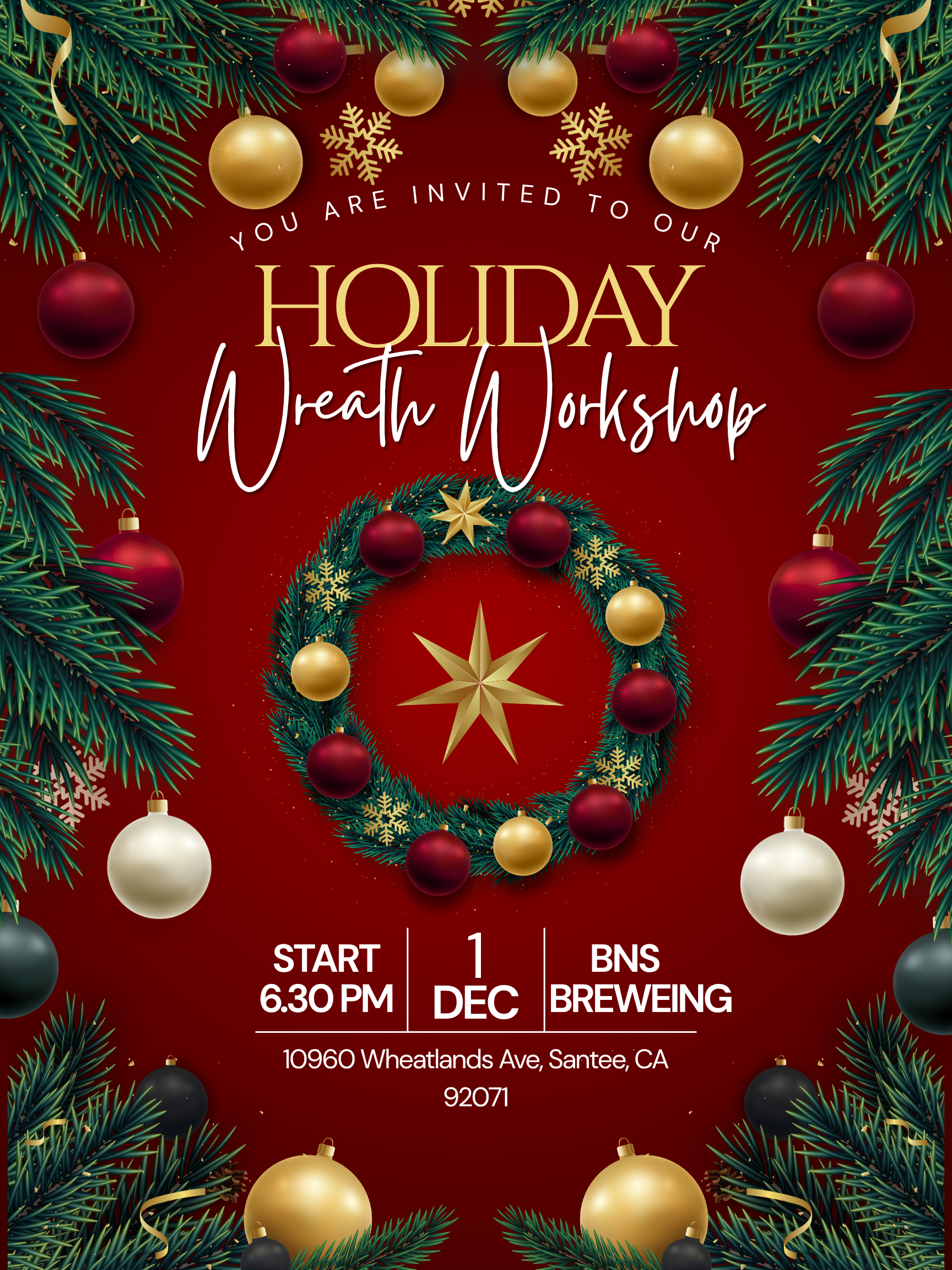 holiday wreath flyer bns santee.png