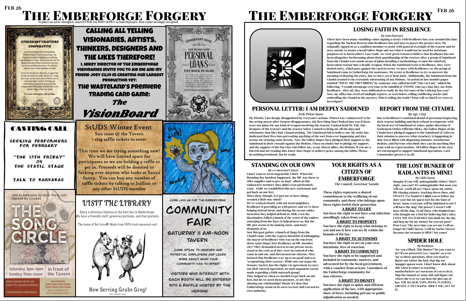 The Emberforge Forgery- February 2026 — Dystopia Rising: The Anvil