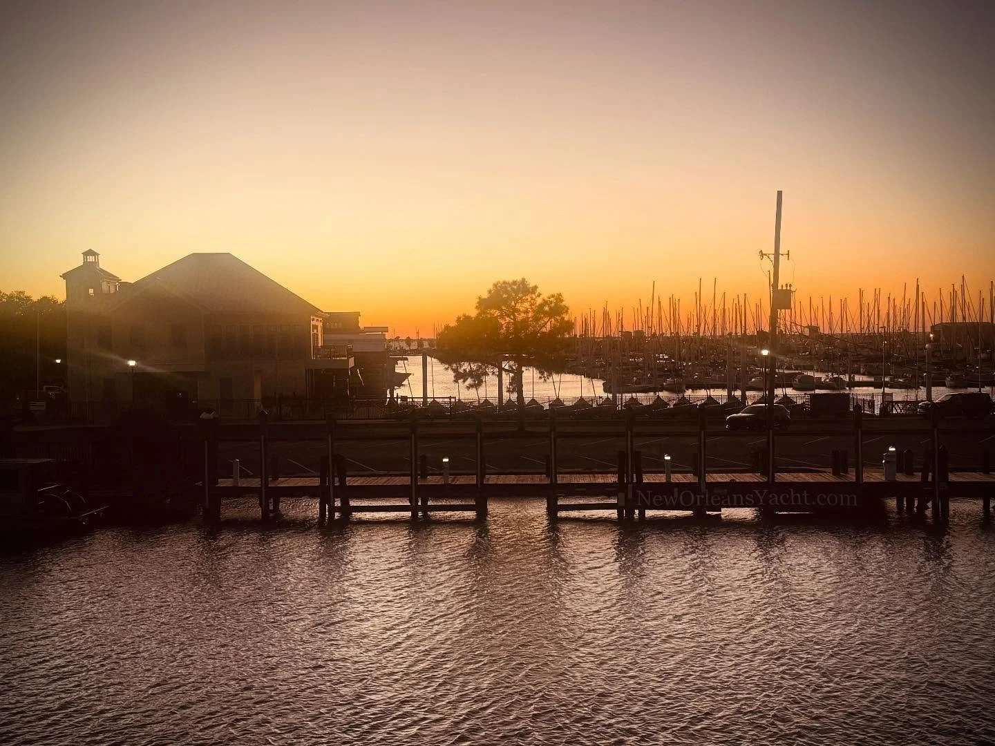 Dinner on Lake Pontchartrain.