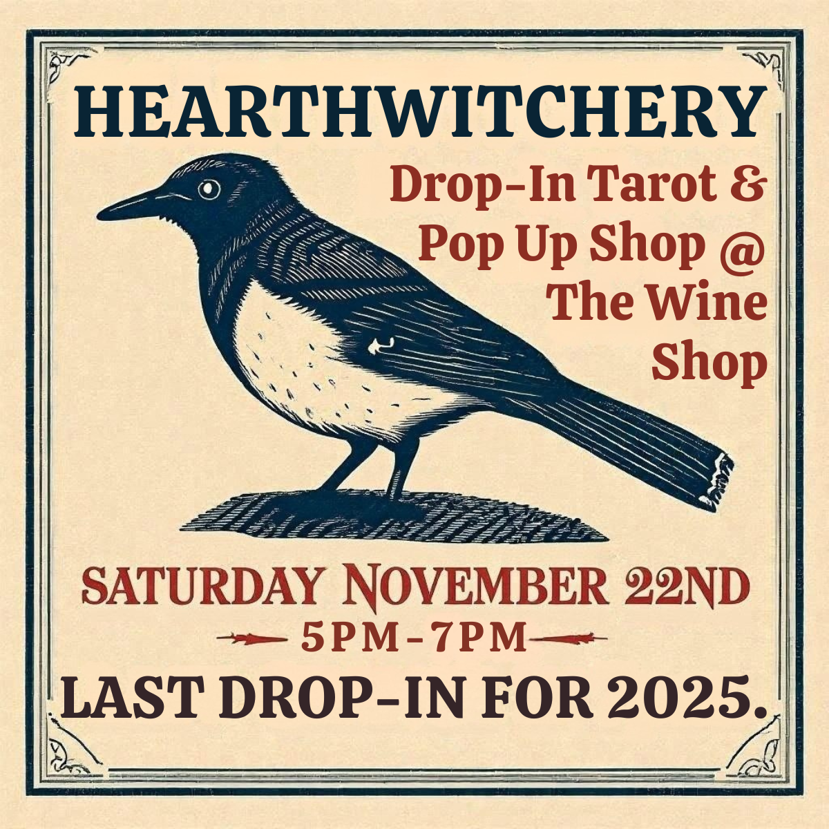 Drop In Tarot and Pop Up Shop