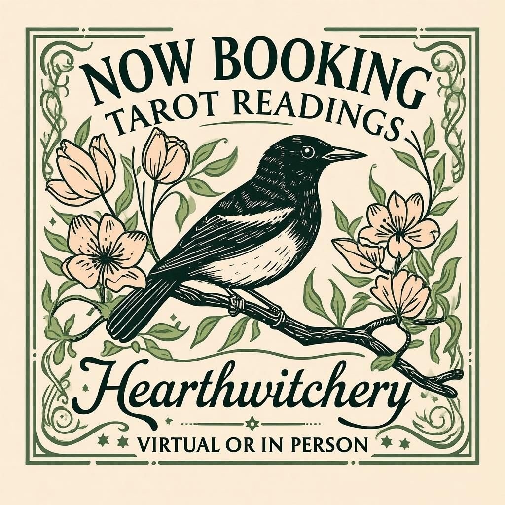 Ready to shake off winter doldrums and welcome spring's fresh energy? Our calendar is open for virtual or in-person tarot readings at Hearthwitchery. Get guided, spark inspiration, and gain helpful insights&mdash;hearthwitchery.com. 

#springrefresh 