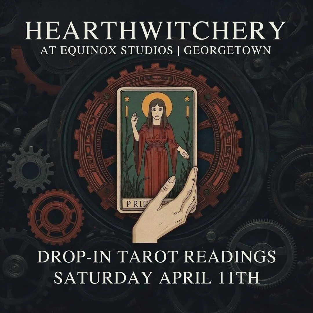This weekend: Equinox Studios Pop‑Up 🔮 

I&rsquo;ll be at Equinox Studios with @flash6869 on Saturday, April 11 with my tarot deck for $35 drop in readings! 

If you&rsquo;re in Seattle and want to:
&ndash; Get a reading!
&ndash; Set fresh intention