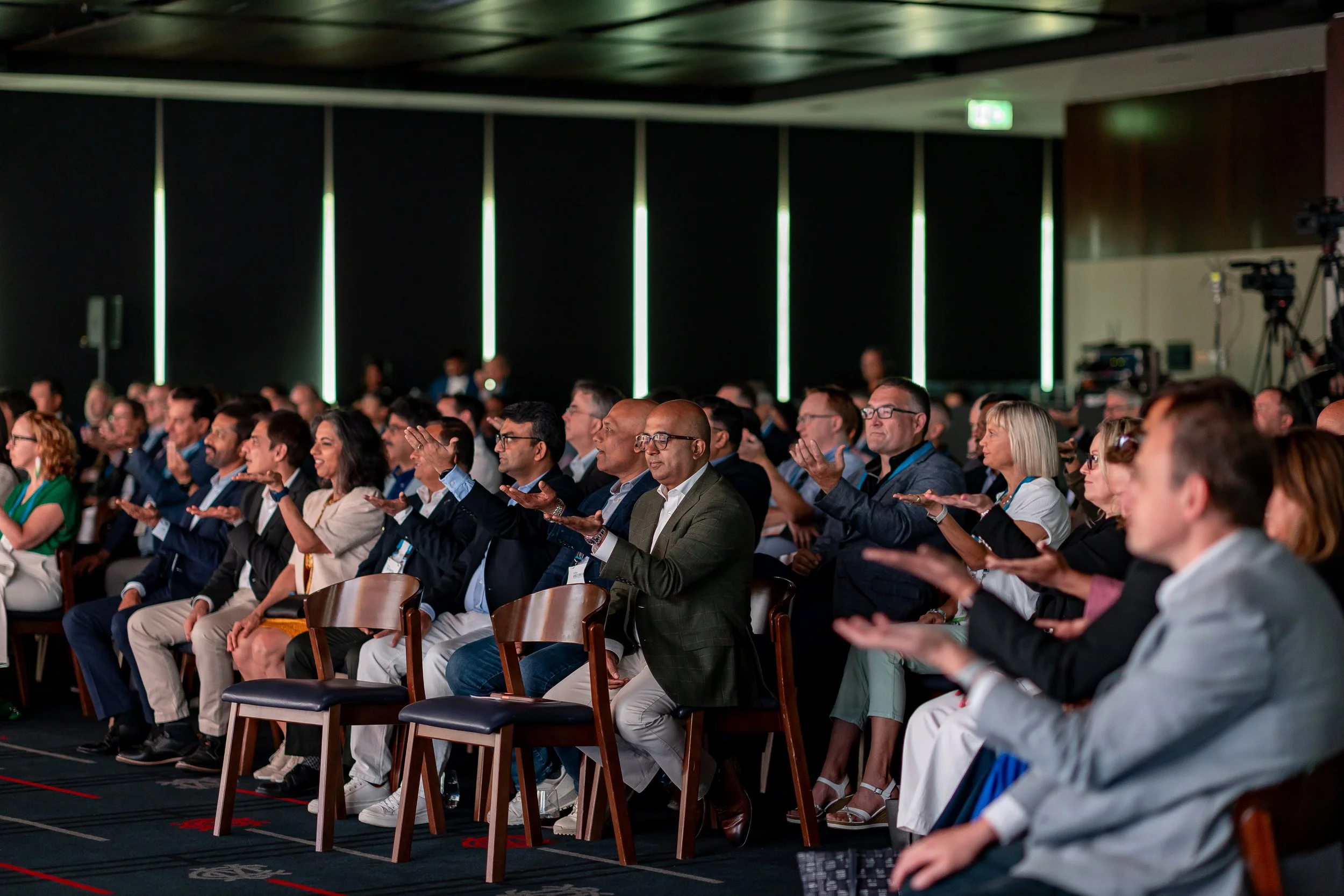 Audience engaging during Andy Nunn keynote speaker presentation in Sydney