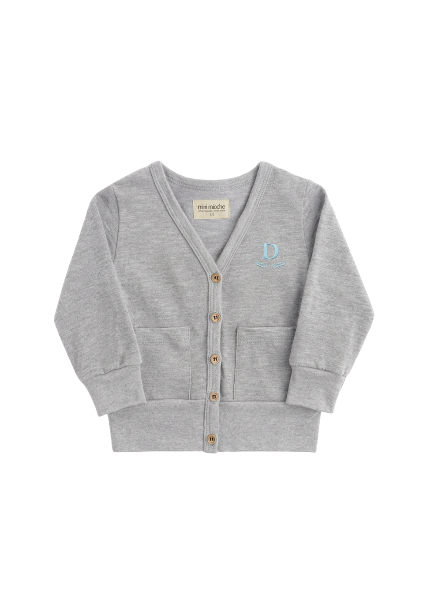 9. Grey Mod Cardi with Buttons