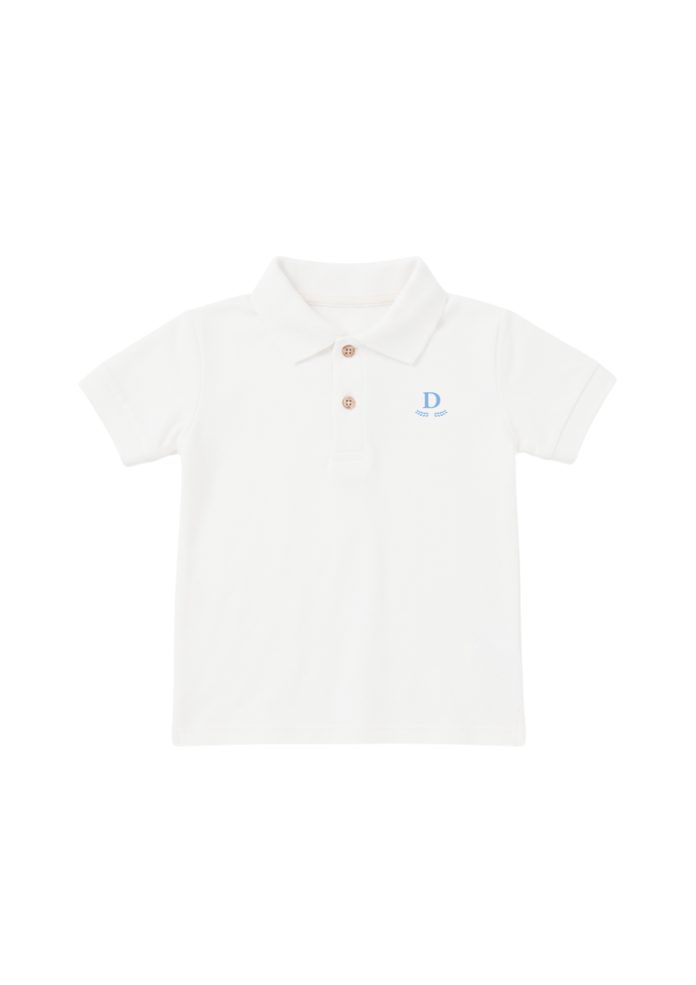 Dawncrest White Organic Cotton Polo Short Sleeve