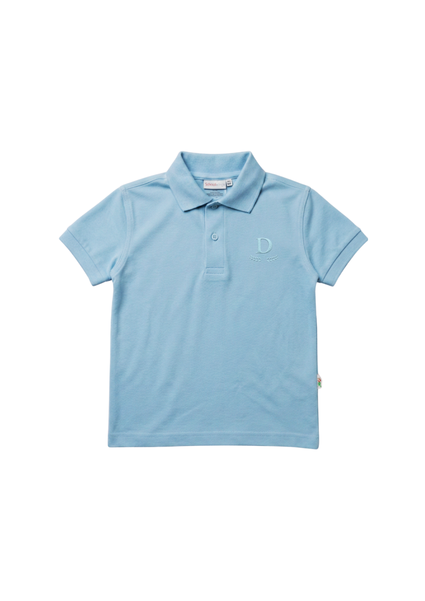 5.Light Blue Polo Short Sleeve Youth