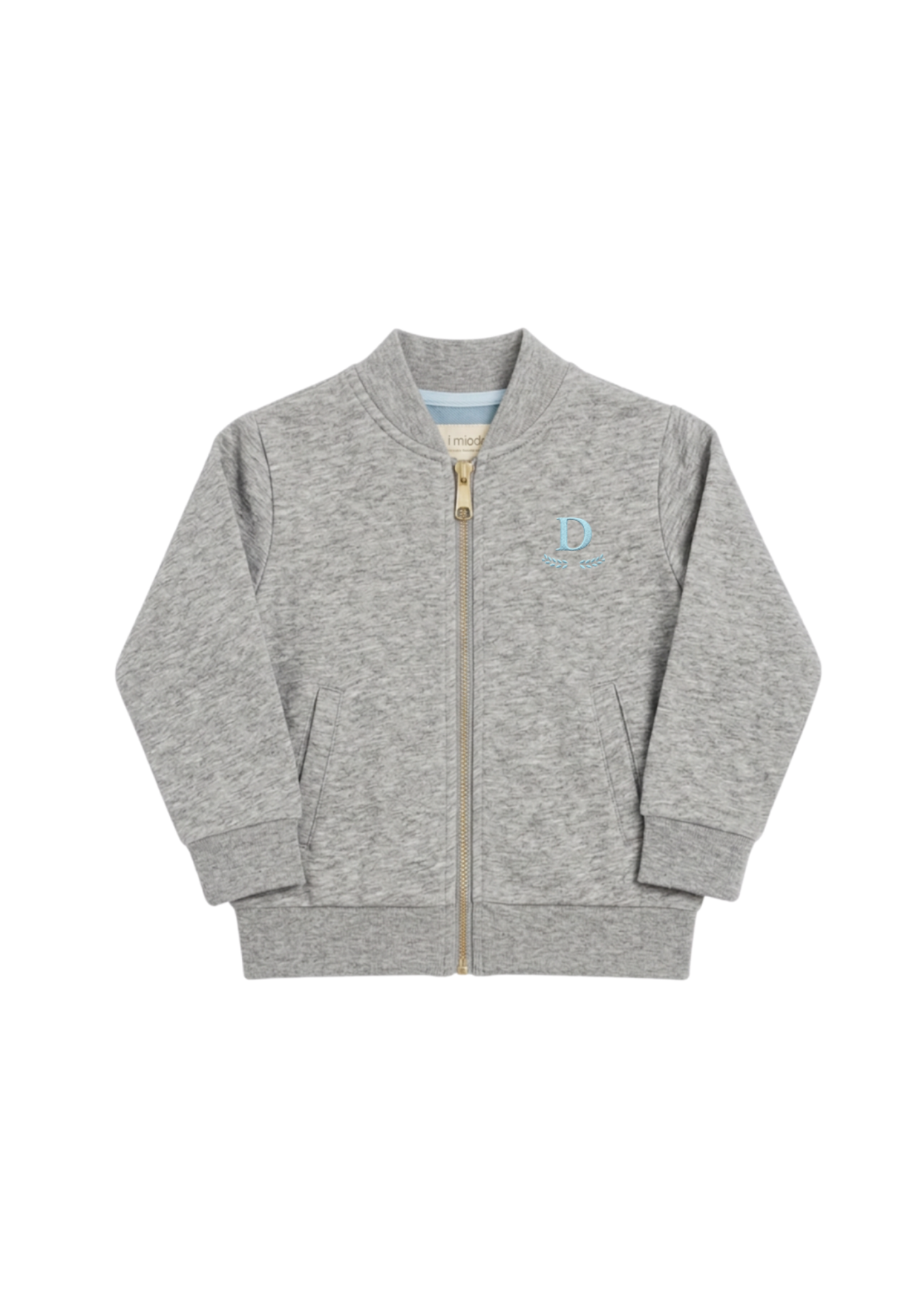 10. Sky Mod Bomber Zip Heather Grey
