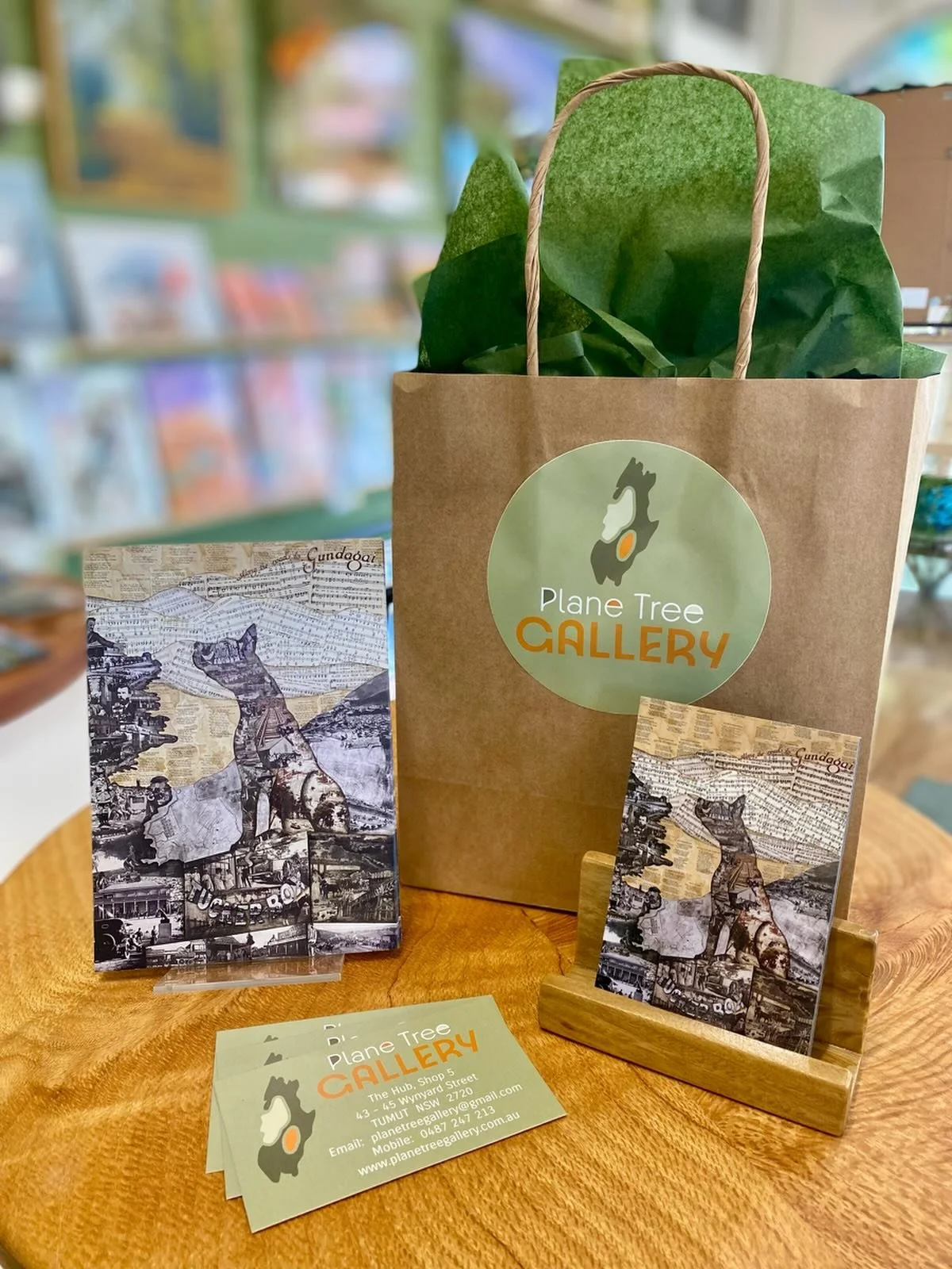 &lsquo;Don&rsquo;t Get Your Bullocks Bogged!&rsquo; Is a collage artwork by Rechelle Lawson available in the gallery and for wholesale purchase in postcard &amp; magnet form. Rechelle has thoughtfully brought to life Australia&rsquo;s quintessential 