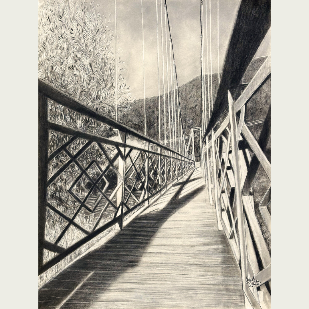 'Hume and Hovell Swing Bridge' by Lillian Sturt