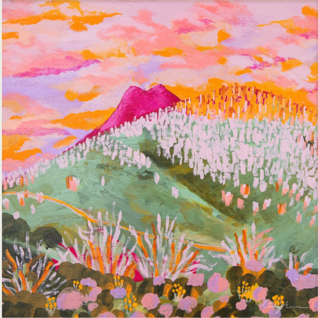 'Sunset Over Mount Jagungal and Grey Mare' by Lizzy Ann