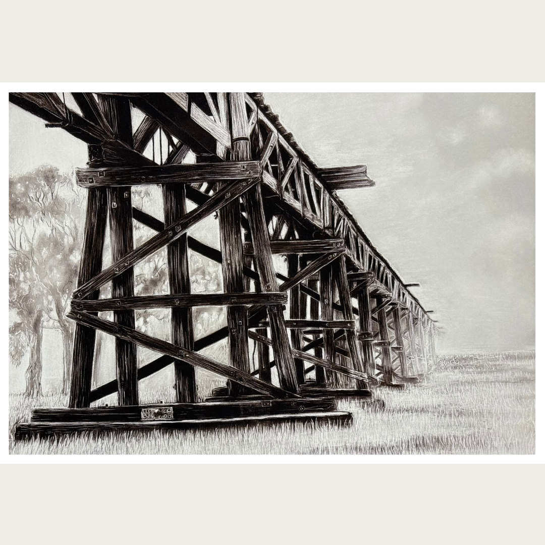 'The Old Gundagai Bridge' by Lillian Sturt