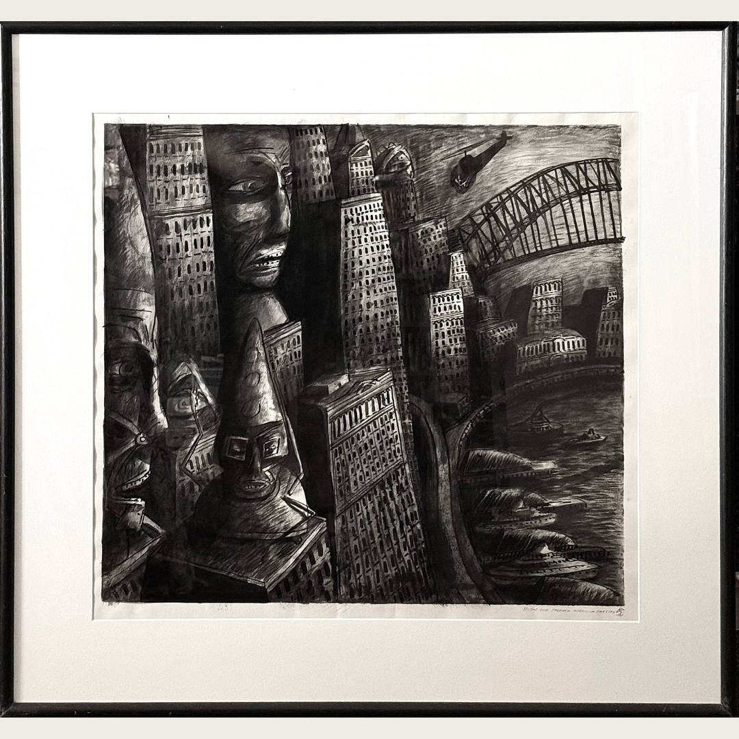 'Fat Night in Prawn City' attributed to Martin Sharp