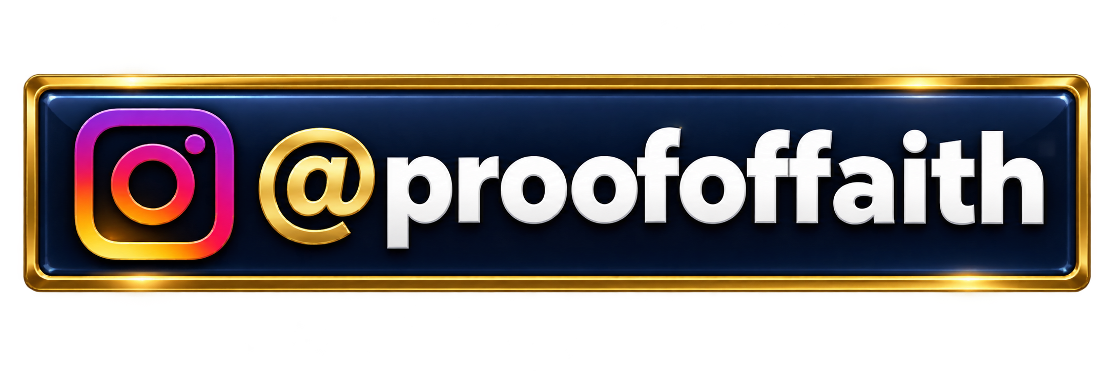 connect with Proof of Faith Ministries on instagram