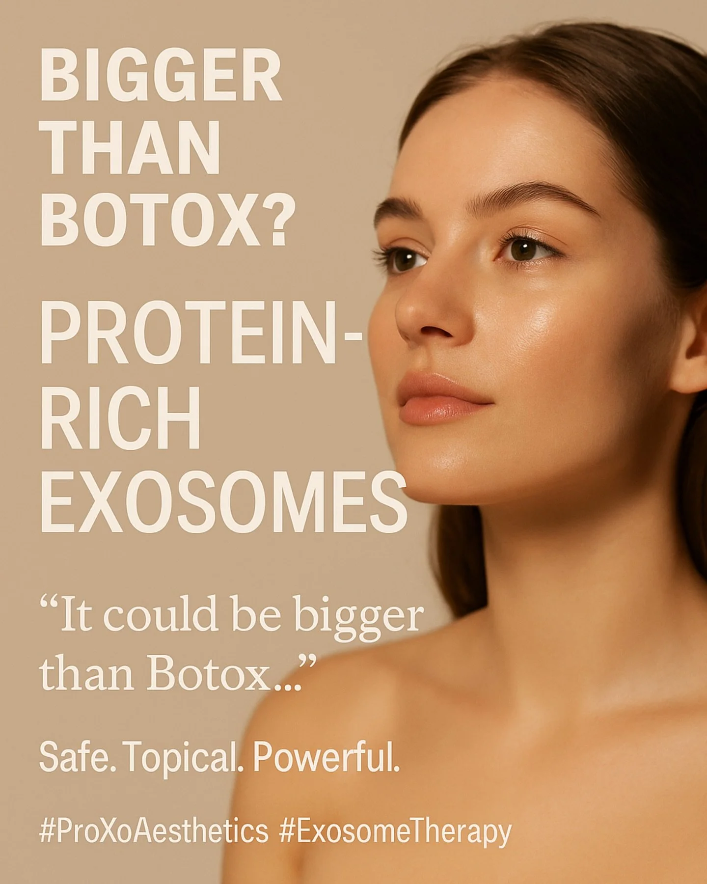 ✨ The Future of Skincare:
Protein-rich exosomes are redefining anti-aging. Experts are calling it bigger than Botox. 💉💥

✔️ Topical &amp; non-invasive
✔️ Scientifically backed
✔️ Boosts collagen, repairs skin, and enhances treatment results

Enjoy 