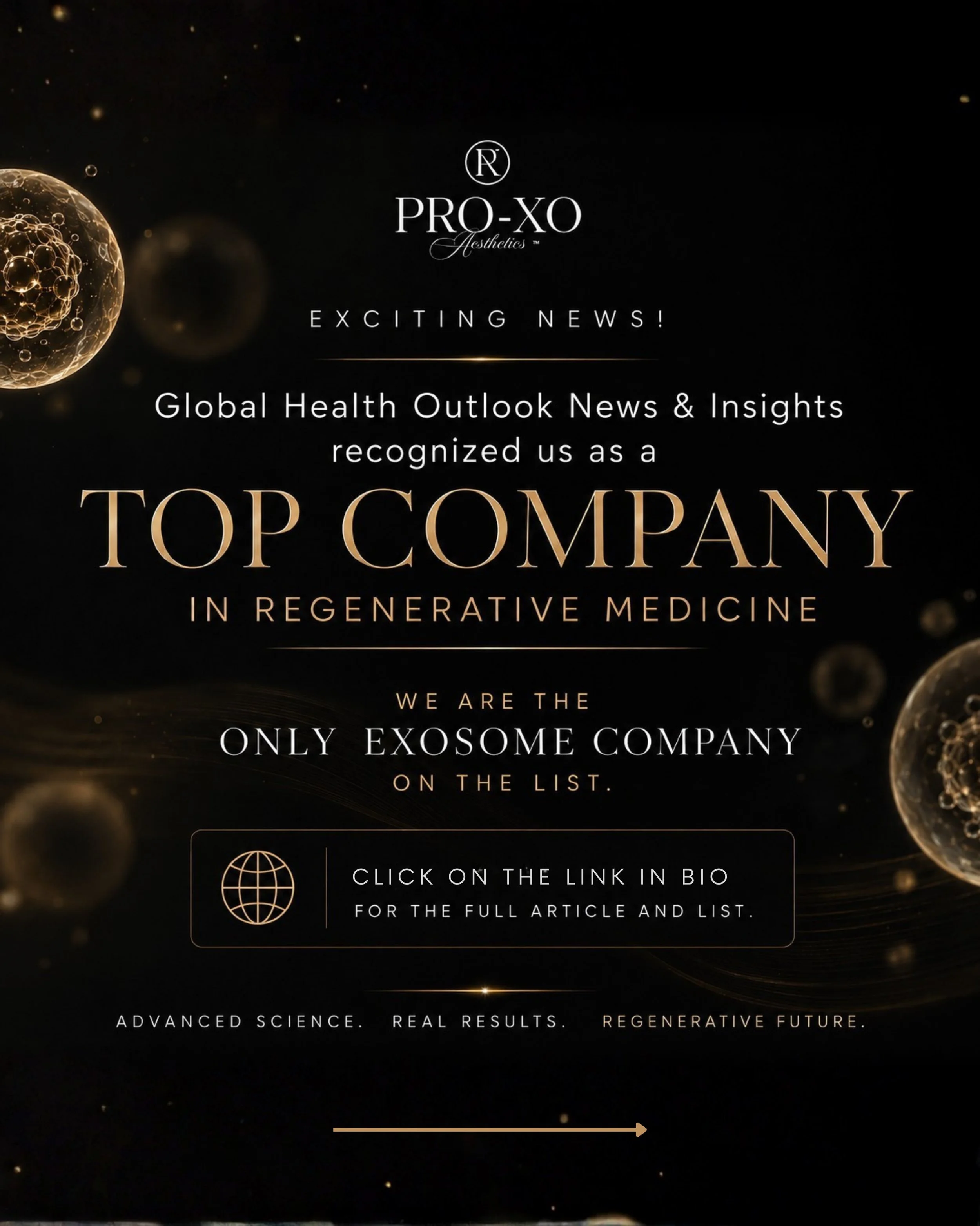 We&rsquo;re honored to have Pro-Xo Aesthetics recognized in a recent industry post highlighting companies helping shape the future of exosome medical technology.

As regenerative medicine continues to evolve, our commitment remains the same: deliveri