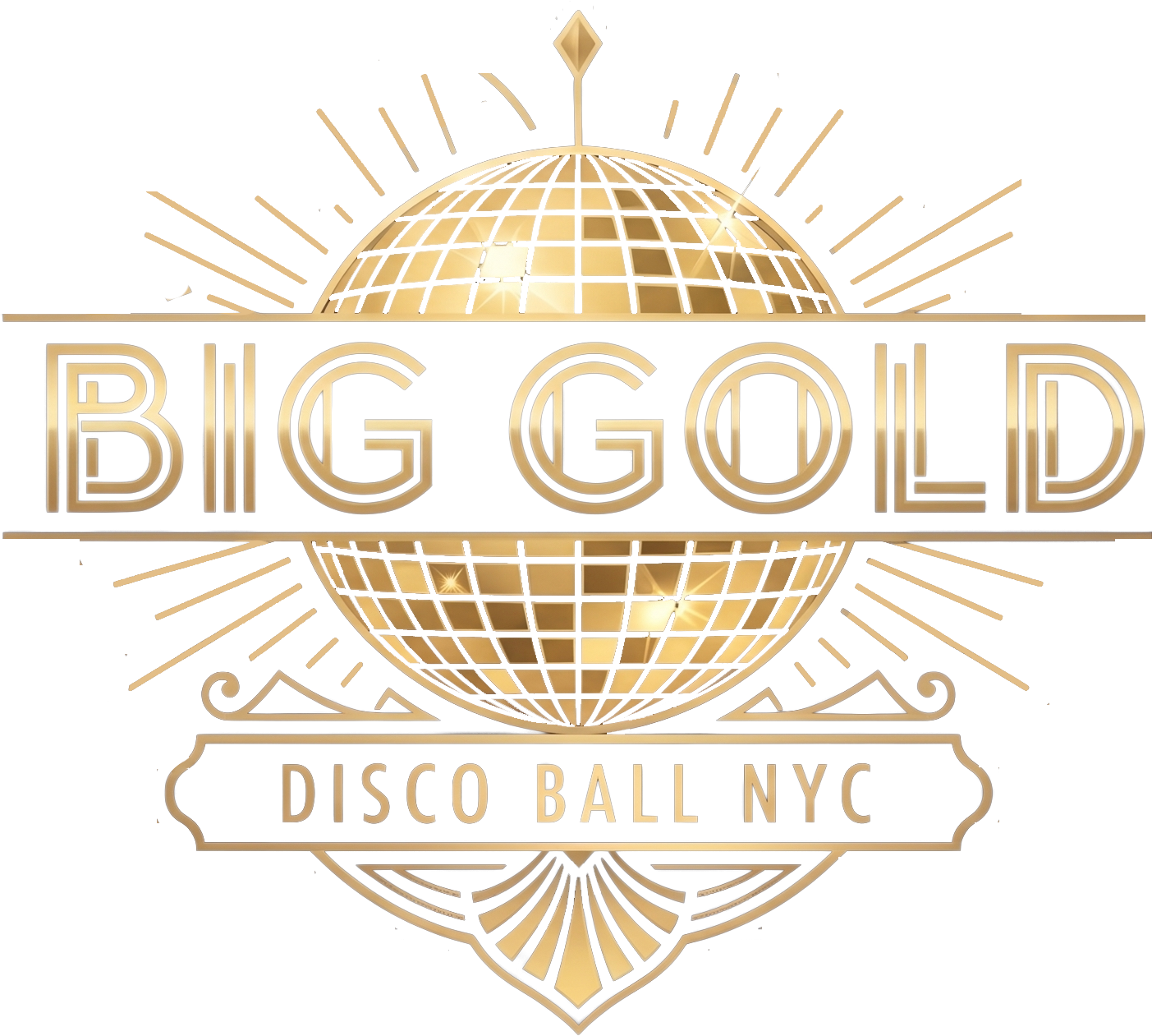 Big Gold Disco Ball NYC