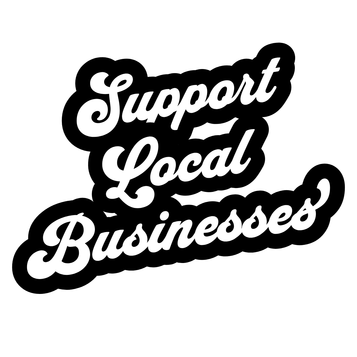 Support Local Businesses Sticker