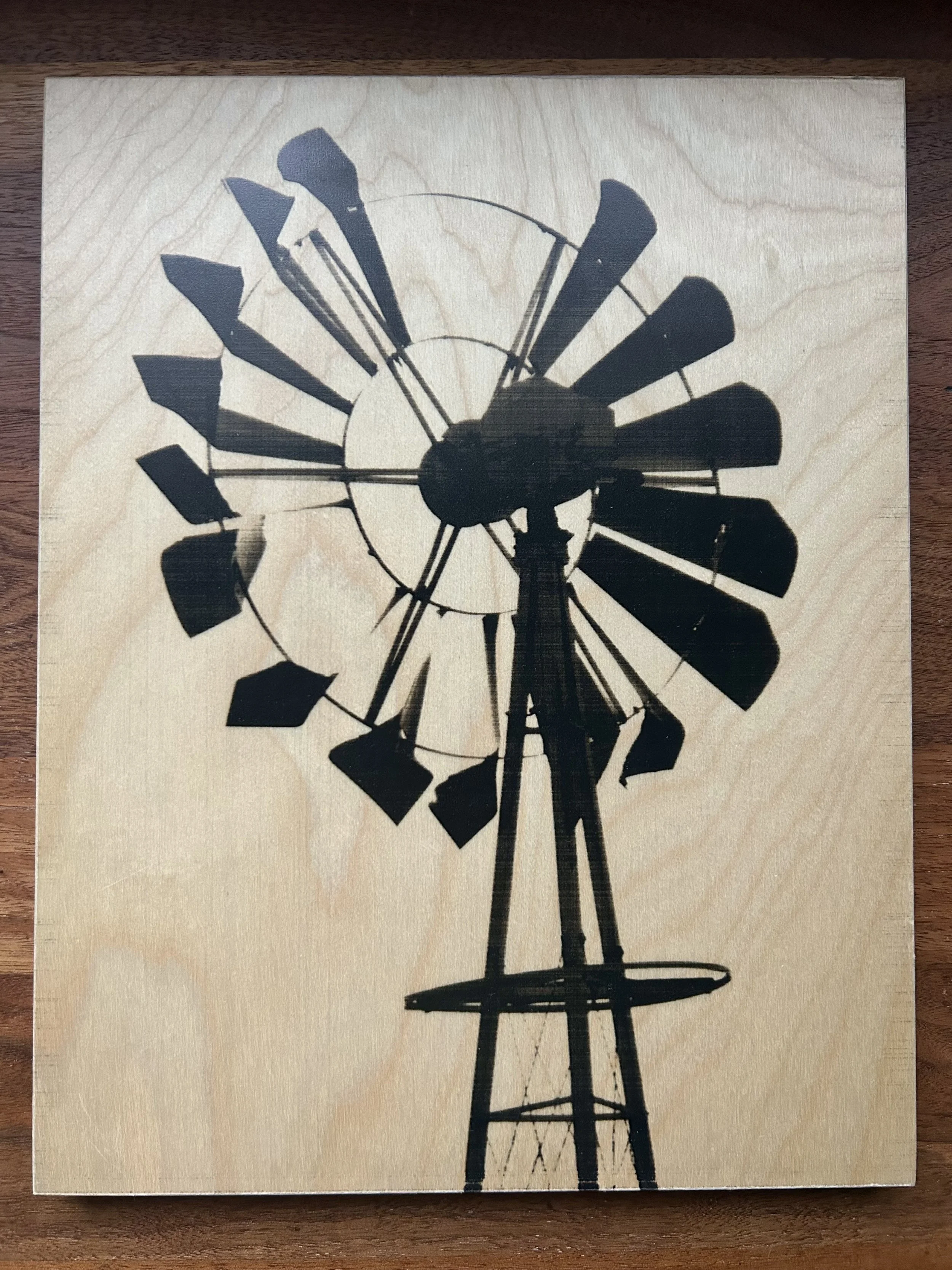 Weather Vane Wood Print